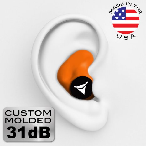 Decibullz Custom Molded Earplugs 31dB Highest NRR. Comfortable Hearing Protection for Shooting, Travel, Sleeping, Swimming, Work and Concerts. Add to Cart Now!