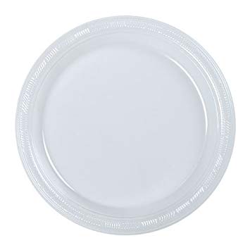 Hanna K. Signature Collection 50 Count Plastic Plate, 9-Inch, Clear