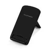 RAVPower 3-Coils Wireless Charging Pad Stand for Samsung Galaxy S6 S6 Edge Note5Nexus 4 5 6 72013 Nokia Lumia 920 LG Optimus Vu2 HTC 8X Droid DNA and All Qi-Enabled Devices