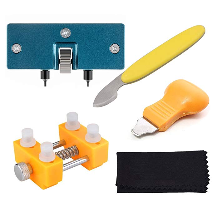 Watch Back Remover Tool - Adjustable Watch Back Case Opener Repair and Battery Replacement Tool Kit