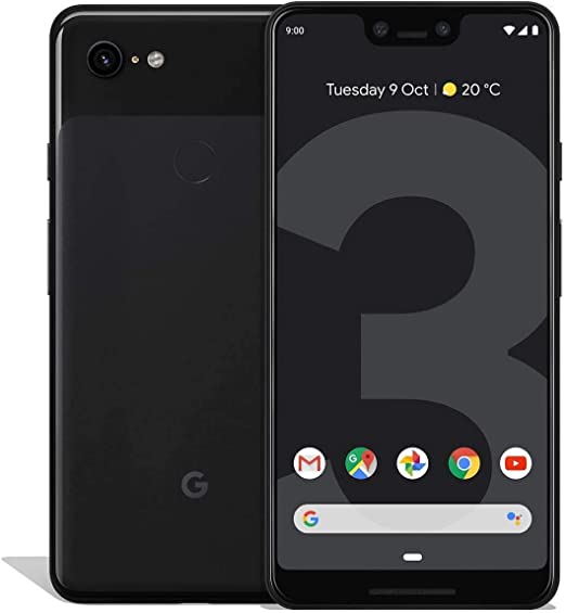 Google Pixel 3 XL (64GB, 4GB) 6.3" QHD , IP68 Water Resistant, Snapdragon 845, GSM/CDMA Factory Unlocked (AT&T/T-Mobile/Verizon/Sprint) w/ Fast Qi Wireless Pad - Just Black