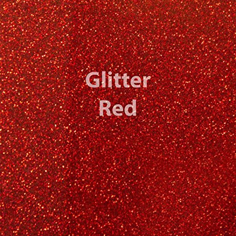 Siser Glitter Heat Transfer Vinyl 20" x 12" Sheet (Red)