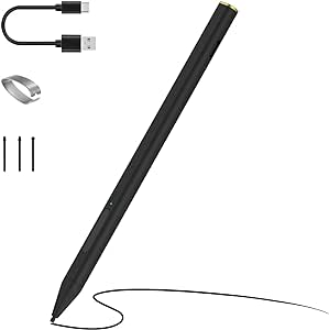 MoKo Penna Stilo per Surface, Penna Digitale per Microsoft Surface PRO 9/8/X/7/6/5/4/3 Surface 3/Go/Book/Laptop/Studio, MPP2.0 & 4096 Pressione Inclinazione, Magnetica e Rifiuto del Palmo della Mano