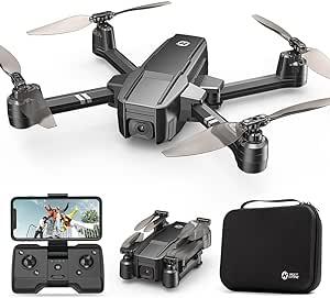 Holy Stone HS440 Foldable FPV Drone with 1080P WiFi Camera for Adult Beginners and Kids; Voice/Gesture Control RC Quadcopter with Modular Battery for long flight time, Auto Hover, Carrying Case