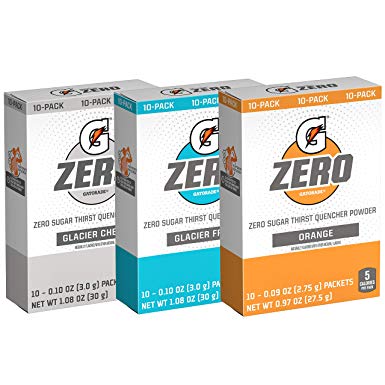 Gatorade Zero Powder, 3 Flavor Variety Pack, 50 Count