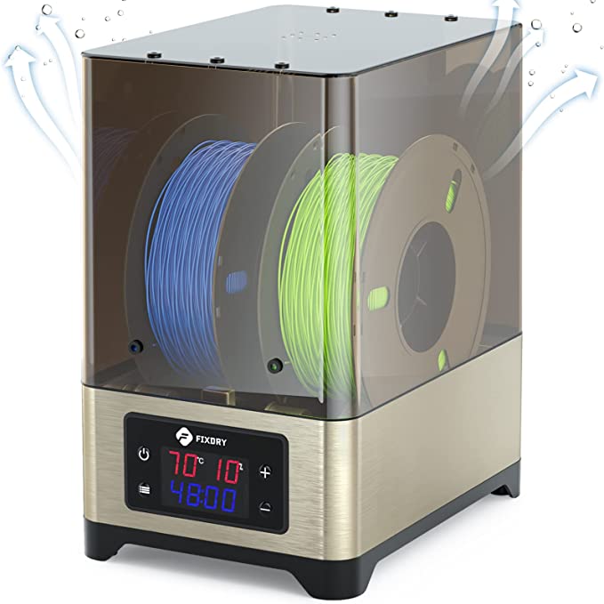 InLoveArts Filament Dryer 70℃ 110W PTC Heater 3D Printer Filament Dryer Box Keeping Filaments Dry for 3D Printer Filament Filament Dehydrator Compatible with 1.75mm, 2.85mm, 3.00mm Filament