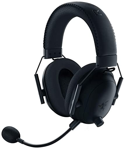 Razer BlackShark V2 Pro Gaming Headset: THX 7.1 Spatial Surround Sound - 50mm Drivers - Detachable Mic - for PC, PS4, Nintendo Switch - 3.5 mm Headphone Jack & USB DAC - Classic Black, Regular