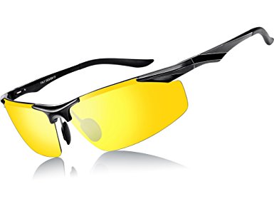 ATTCL Men's Sports Polarized Sunglasses For Men Driver Golf Fishing Metal Frame