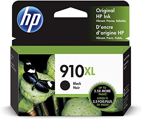 HP 910XL High Yield Black Original Ink Cartridge (3YL65AN)