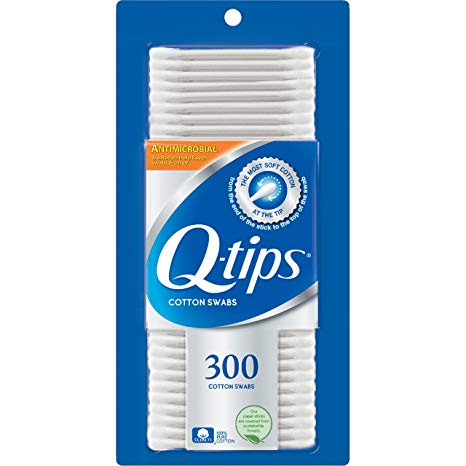 Q-tips Cotton Swabs, Anti-Bacterial 300 ct