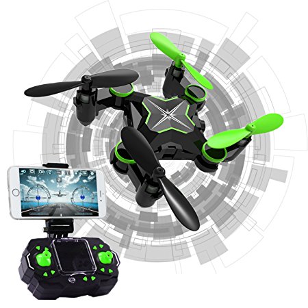 Hi-Tech 2.4GHz 6-Axis Gyro 0.3MP Camera RC Drone with Altitude Hold, 3D Flip, Headless Mode, One key Return Function for Beginner, Kids