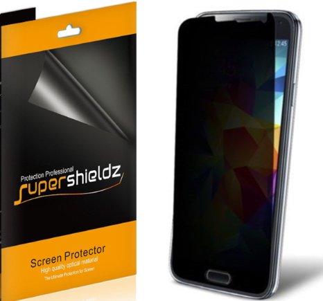 2 Pack SUPERSHIELDZ- Privacy Anti-Spy Screen Protector Shield For Samsung Galaxy S5  Lifetime Replacements Warranty - Retail Packaging