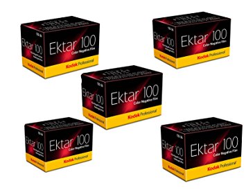 Kodak 35mm Ektar 100 Color Negative (Print) Film 36 Exp. lot of 5 Rolls ( Pack of 5)
