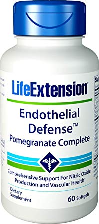 Life Extension 02097 - Endothelial Defense Pomegranate Complete 60 Softgels, 0.3 Pound