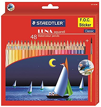 Staedtler 137 C 48 Luna Water Colour Pencil - Pack of 48 (Multicolour)