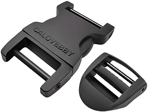 Field Repair Buckle 1 Inch Plastic Buckles 1 inch Side Release Adjustable Buckle 1 Inch 2pc Quick Release Buckles with a Ladder Lock 1 Inch