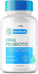 Best Breath Oral Probiotic - Best Breath Dental Probiotic for Teeth and Gums - Best Breath Advanced Supplement Pills for Healthier Teeth, Gums & Bad Breath, BestBreathe Oral Probiotic Reviews (1 Pack)