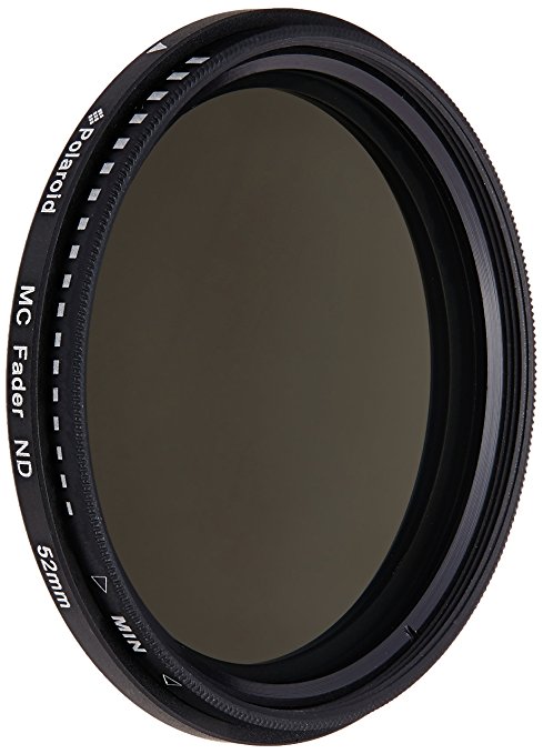 Polaroid Optics 52mm HD Multi-Coated Variable Range (ND3, ND6, ND9, ND16, ND32, ND400) Neutral Density (ND) Fader Filter - 6 Filters in 1!