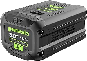 Greenworks 80V 4.0Ah Lithium-Ion Battery (Genuine Greenworks Battery / 75  Compatible Tools)