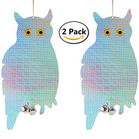 Bird Blinder Reflective Hanging Owl - Pest Repellent (2 pack)