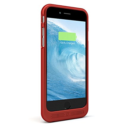 Lenmar iPhone 6 Battery Case, MFi Certified Lenmar Maven 3000 mAh Slim External Protective Charger Made for iPhone 6 Extended Backup Battery Charging Case (4.7 Inches) - Red