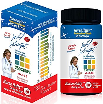Advanced OTC pH Strips 250ct. w/ 100 Strips in Separate Sealed Container   BONUS PDF Info. Pack To Benefit Your pH Health - pH Test Strips for Home & Lab Use to Test Urine & Saliva