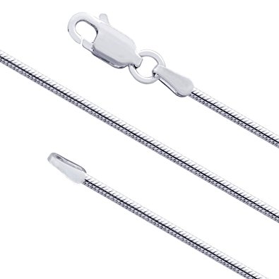Sterling Silver Snake Chain .925 Italian Necklace - 0.8mm to 5mm Width
