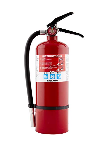 First Alert PRO5 Rechargeable Heavy Duty Plus Fire Extinguisher, Red