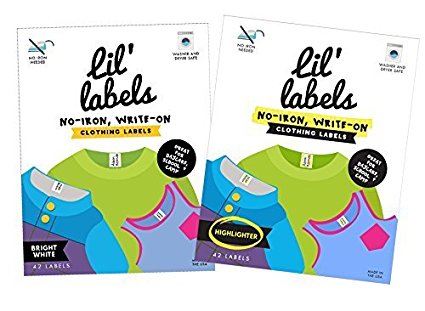 Lil' Labels Clothing Labels, No-Iron, Washer Safe