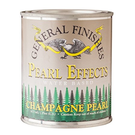 General Finishes PECP Pearl Effects House Paint, 1 pint, Champagne Pearl