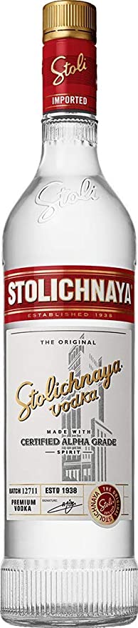 Stolichnaya Vodka, 750 ml, 80 Proof