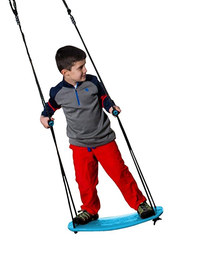 Swurfer Kick - Stand Up Outdoor Surfing Tree Swing For Kids Up To 150 Lbs