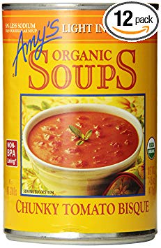 Amy's Organic Soups, Light in Sodium Tomato, 14.5 Ounce (Pack of 12)