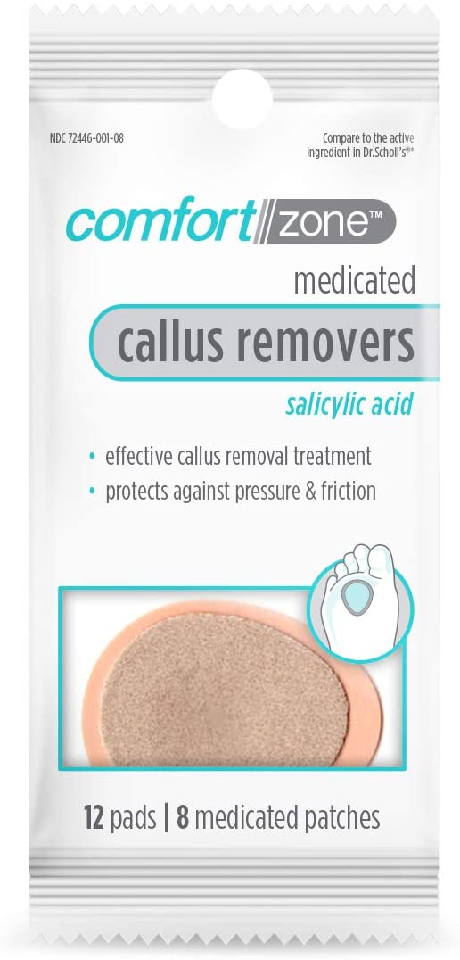 Comfort Zone Medicated Callus Removers, Effective Callus Removal Treatment with Salicylic Acid, 1 Pack