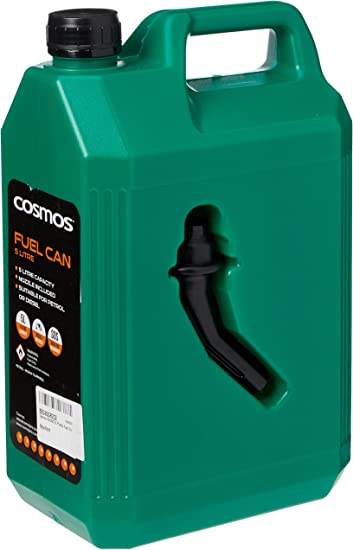 Cosmos 03105A 5L Plastic Fuel Can - Green