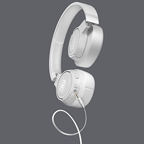 JBL Tune 750BTNC Wireless Bluetooth Over-Ear Headphones with Active Noise Cancellation and up to 15 Hours of Battery Life - White