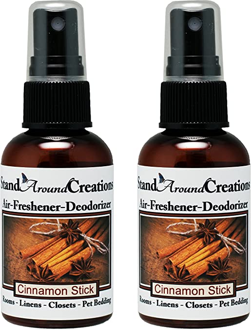 Set of 2 - Concentrated Spray For/Air Freshener - 2 fl oz - Scent - Cinnamon Stick: A full bodied scent of rich spicy cinnamon.Contains natural essential oils - Cinnamon Bark and Nutmeg.