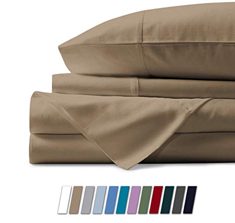 Mayfair Linen Hotel Collection 100% Egyptian Cotton- Genuine 800Tc Sheet Set (California King, Taupe)