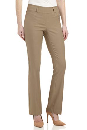 Rekucci Women's Ease In To Comfort Fit Barely Bootcut Stretch Pants