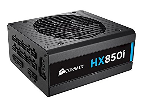 Corsair HXi Series, HX850i, 850 Watt (850W), Fully Modular Power Supply, 80  Platinum Certified, 10 year warranty