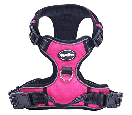 Best Front Range No-Pull Dog Harness. 3M Reflective Outdoor Adventure Pet Vest with Handle. 3 Stylish Colors and 5 Sizes