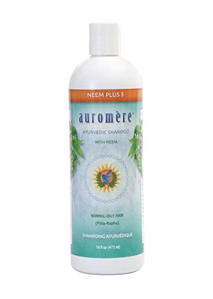 Ayurvedic Neem 5 Shampoo by Auromere - All Natural Wild-Crafted Indigenous Herbs and Essential Oils Used to Cleanse, Nourish and Rejuvenate Hair and Scalp - 16 fl oz