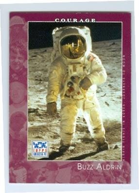Buzz Aldrin trading card (Astronaut Walked on Moon) 2001 Topps #88 American Pie