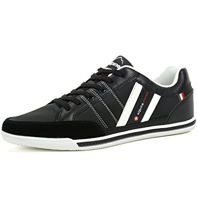 alpine swiss Mens Stefan Suede Trim Retro Fashion Sneakers