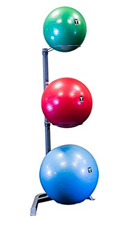Body-Solid GSR10 Vertical Stability Ball Storage Rack - Holds 3 Exercise Balls