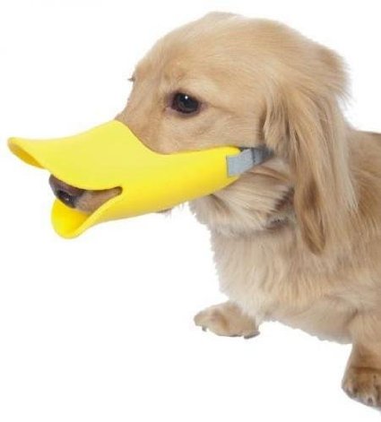 Pawliss Dog Mouth Cover Duck Mouth Shape Anti-bite Muzzle