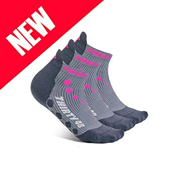 Thirty 48 Compression Low Cut Running Socks Men Women | 15-20mmHg Compression