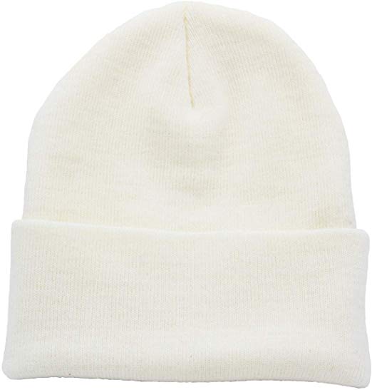 Top Level Beanie Men Women - Unisex Cuffed Plain Skull Knit Hat Cap