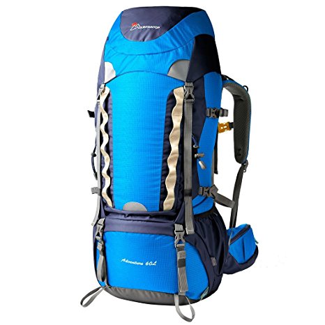 Mountaintop 60L Hiking Backpack with Rain Cover