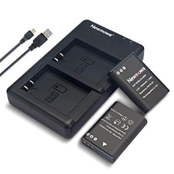 Newmowa EN-EL23 Battery (2 Pack) and Dual USB Charger Kit for Nikon EN-EL23 and Nikon Coolpix B700, P600, P610, P610s, P900, P900s, S810c Digital Cameras